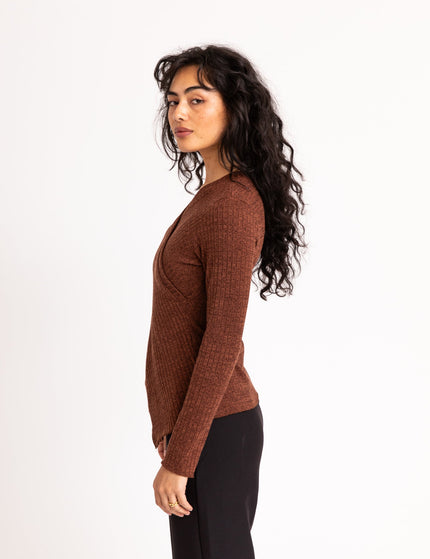 TILTIL Redda Longsleeve Knit Rust Melange - Things I Like Things I Love