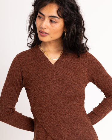 TILTIL Redda Longsleeve Knit Rust Melange - Things I Like Things I Love