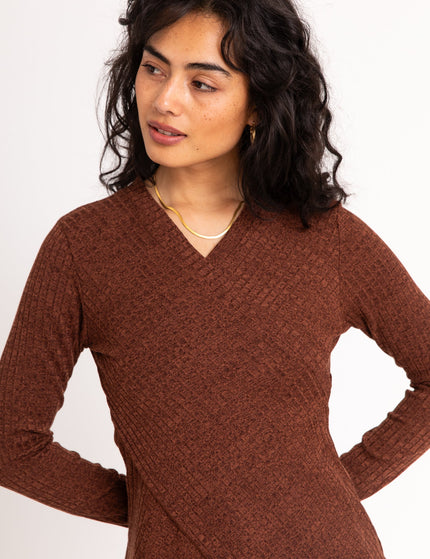 TILTIL Redda Longsleeve Knit Rust Melange - Things I Like Things I Love