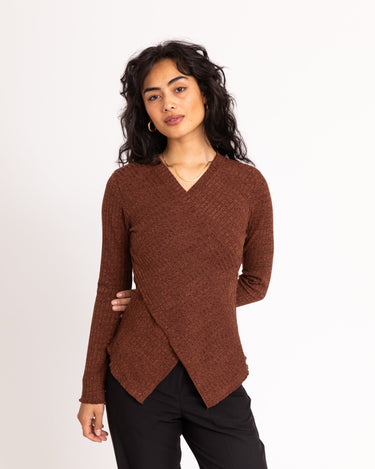 TILTIL Redda Longsleeve Knit Rust Melange - Things I Like Things I Love