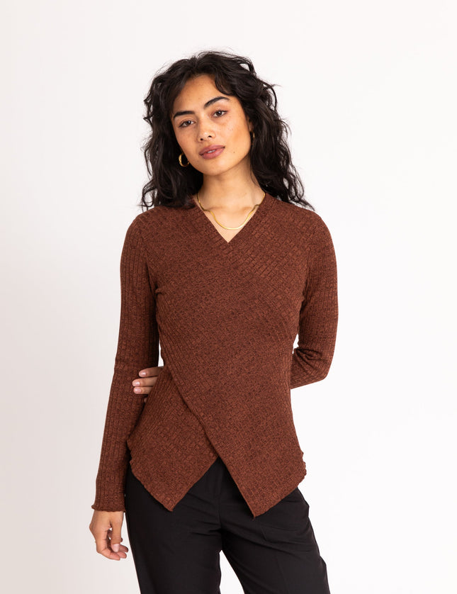 TILTIL Redda Longsleeve Knit Rust Melange - Things I Like Things I Love