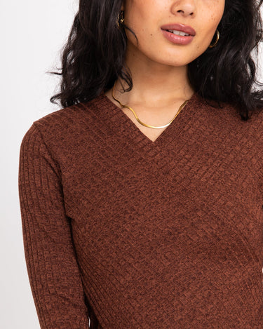 TILTIL Redda Longsleeve Knit Rust Melange - Things I Like Things I Love