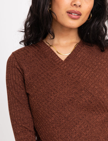 TILTIL Redda Longsleeve Knit Rust Melange - Things I Like Things I Love