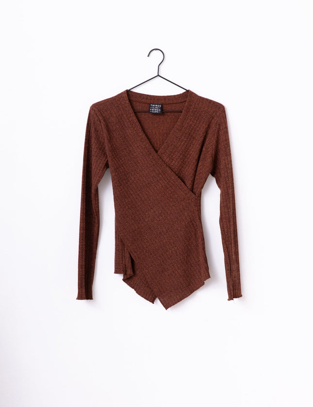 TILTIL Redda Longsleeve Knit Rust Melange - Things I Like Things I Love