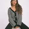 TILTIL Reina Cardigan Striped Black White One Size - Things I Like Things I Love