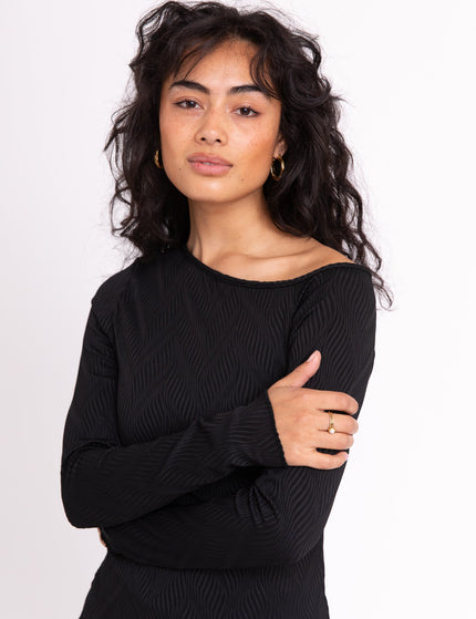 TILTIL Ria Longsleeve Structure Black - Things I Like Things I Love