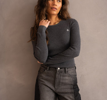 TILTIL Rikkie Longsleeve Rib Grey One Size - Things I Like Things I Love