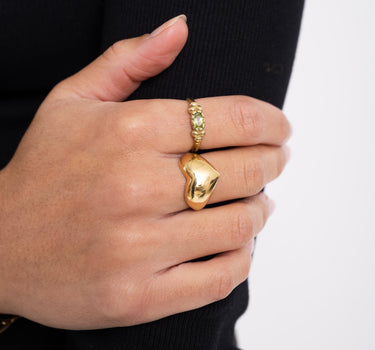 TILTIL Ring Goldplated Bold Love - Things I Like Things I Love