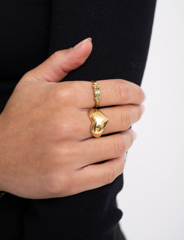 TILTIL Ring Goldplated Bold Love - Things I Like Things I Love