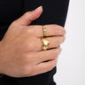 TILTIL Ring Goldplated Bold Love - Things I Like Things I Love