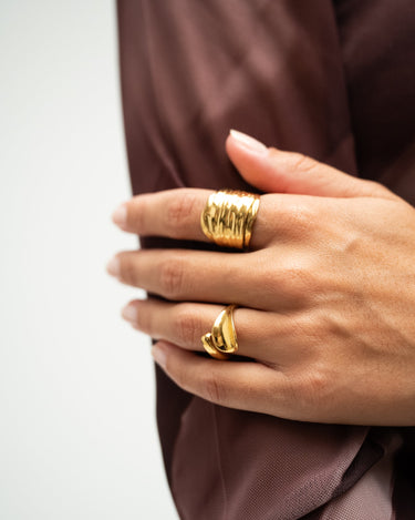 TILTIL Ring Goldplated Olivia Open - Things I Like Things I Love