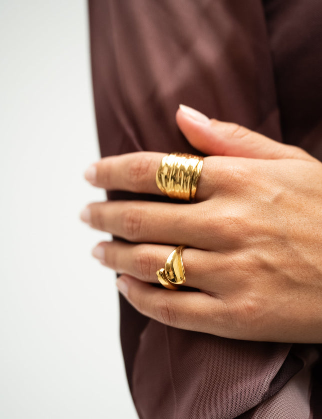 TILTIL Ring Goldplated Olivia Open - Things I Like Things I Love