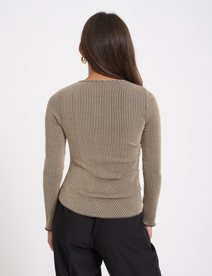 TILTIL Roelie Longsleeve Structured Stone Beige - Things I Like Things I Love