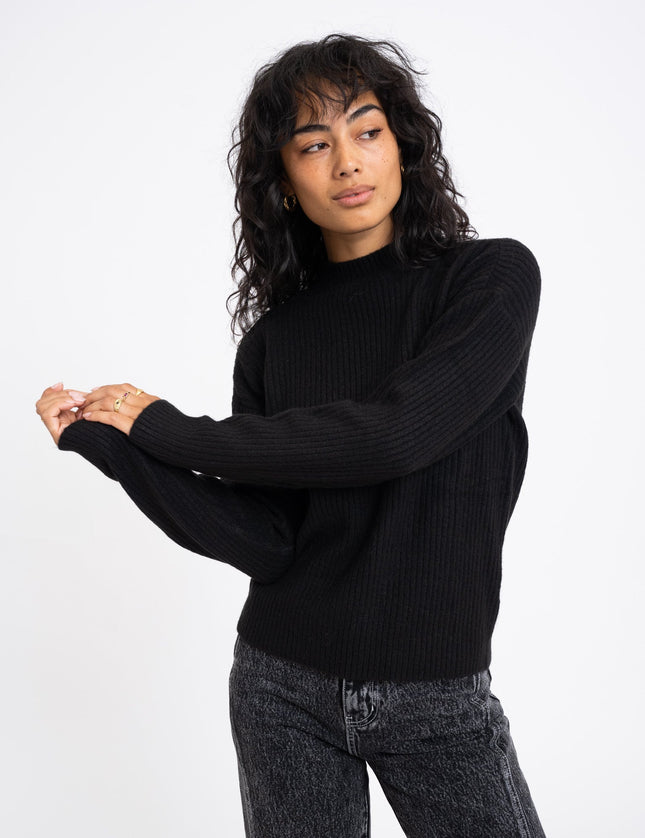 TILTIL Ronja Crewneck Knit Black - Things I Like Things I Love