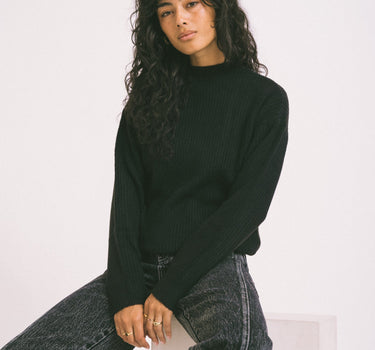 TILTIL Ronja Crewneck Knit Black - Things I Like Things I Love