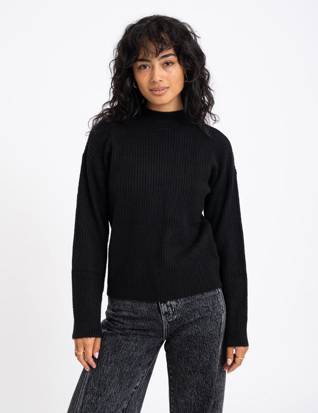 TILTIL Ronja Crewneck Knit Black - Things I Like Things I Love