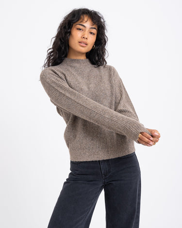 TILTIL Ronja Crewneck Knit Dark Brown - Things I Like Things I Love