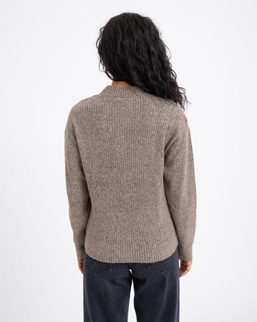 TILTIL Ronja Crewneck Knit Dark Brown - Things I Like Things I Love