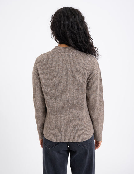 TILTIL Ronja Crewneck Knit Dark Brown - Things I Like Things I Love