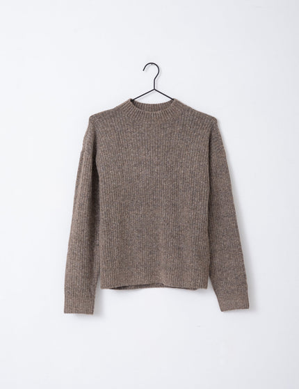 TILTIL Ronja Crewneck Knit Dark Brown - Things I Like Things I Love