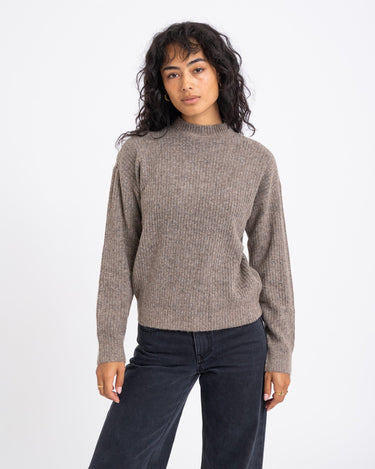 TILTIL Ronja Crewneck Knit Dark Brown - Things I Like Things I Love