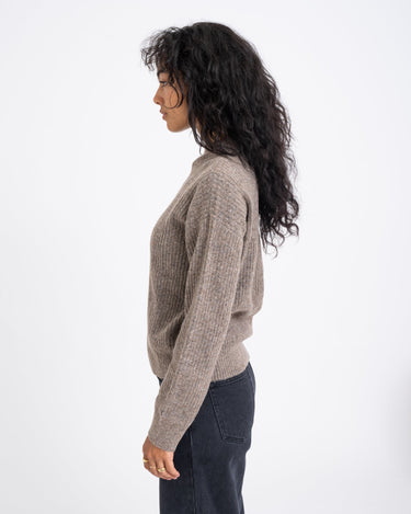 TILTIL Ronja Crewneck Knit Dark Brown - Things I Like Things I Love