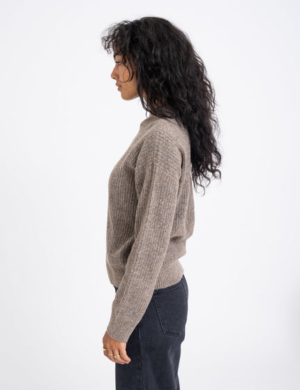 TILTIL Ronja Crewneck Knit Dark Brown - Things I Like Things I Love