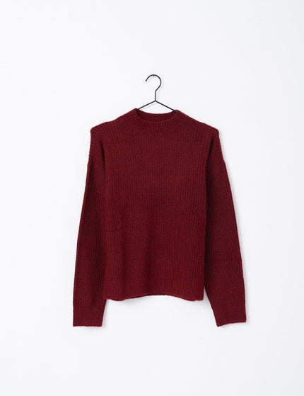 TILTIL Ronja Crewneck Knit Dark Red - Things I Like Things I Love