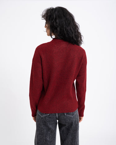 TILTIL Ronja Crewneck Knit Dark Red - Things I Like Things I Love