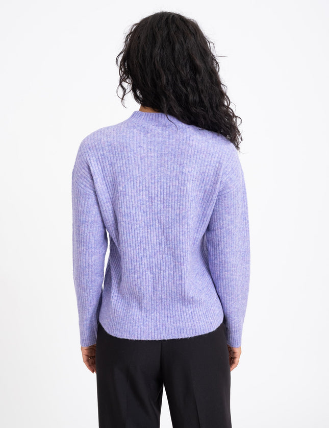 TILTIL Ronja Crewneck Knit Lilac Melange - Things I Like Things I Love