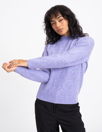 TILTIL Ronja Crewneck Knit Lilac Melange - Things I Like Things I Love