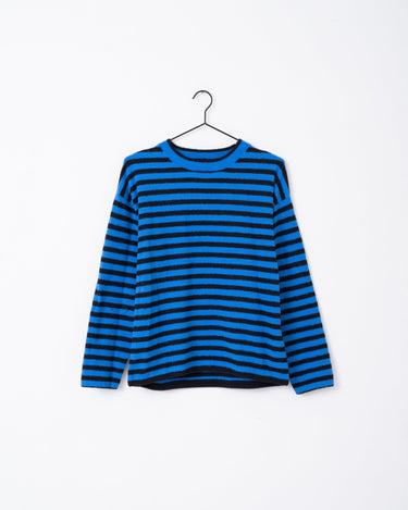 TILTIL Ronnie Striped Knit Black Cobalt - Things I Like Things I Love