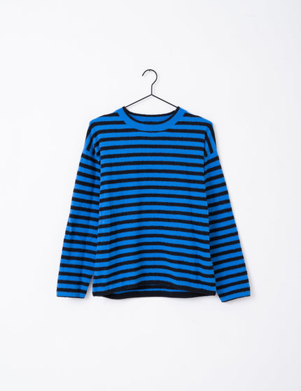 TILTIL Ronnie Striped Knit Black Cobalt - Things I Like Things I Love