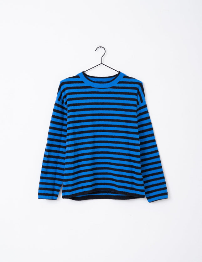 TILTIL Ronnie Striped Knit Black Cobalt - Things I Like Things I Love