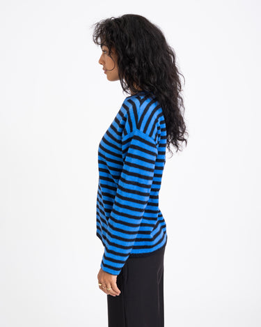 TILTIL Ronnie Striped Knit Black Cobalt - Things I Like Things I Love