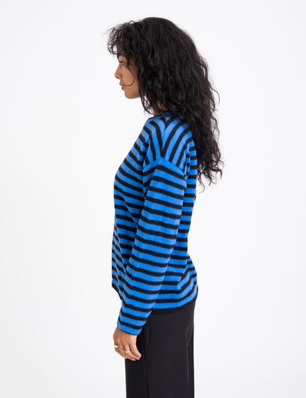 TILTIL Ronnie Striped Knit Black Cobalt - Things I Like Things I Love