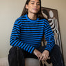 TILTIL Ronnie Striped Knit Black Cobalt - Things I Like Things I Love