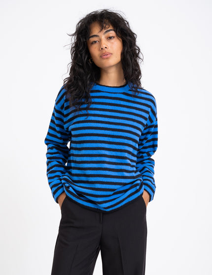 TILTIL Ronnie Striped Knit Black Cobalt - Things I Like Things I Love