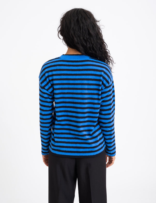 TILTIL Ronnie Striped Knit Black Cobalt - Things I Like Things I Love