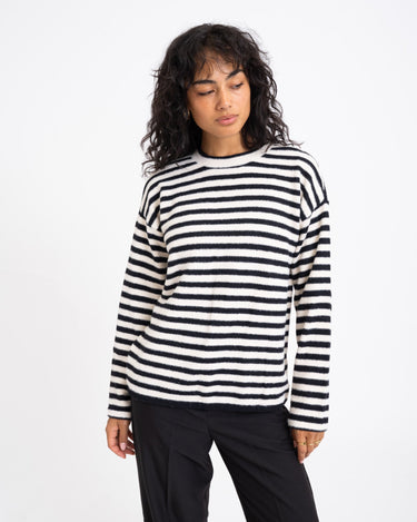 TILTIL Ronnie Striped Knit Black White - Things I Like Things I Love