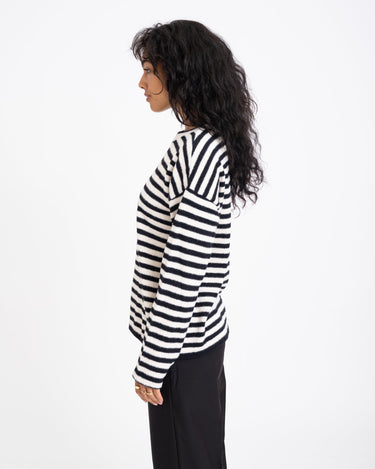 TILTIL Ronnie Striped Knit Black White - Things I Like Things I Love