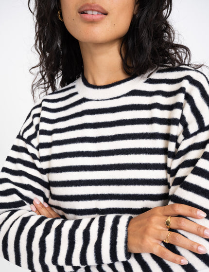 TILTIL Ronnie Striped Knit Black White - Things I Like Things I Love