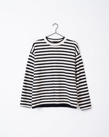 TILTIL Ronnie Striped Knit Black White - Things I Like Things I Love