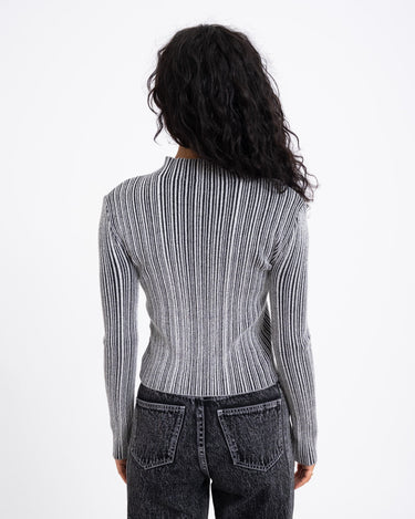 TILTIL Rowie Contrasted Knit Black Grey - Things I Like Things I Love