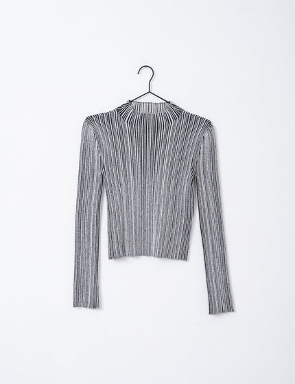 TILTIL Rowie Contrasted Knit Black Grey - Things I Like Things I Love