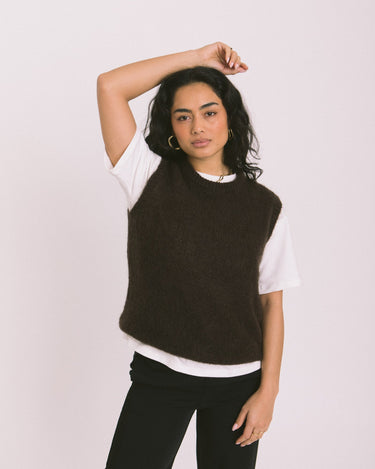 TILTIL Sabine Spencer Knit Brown One Size - Things I Like Things I Love