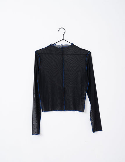 TILTIL Sammie Mesh Longsleeve Black Seam Cobalt - Things I Like Things I Love