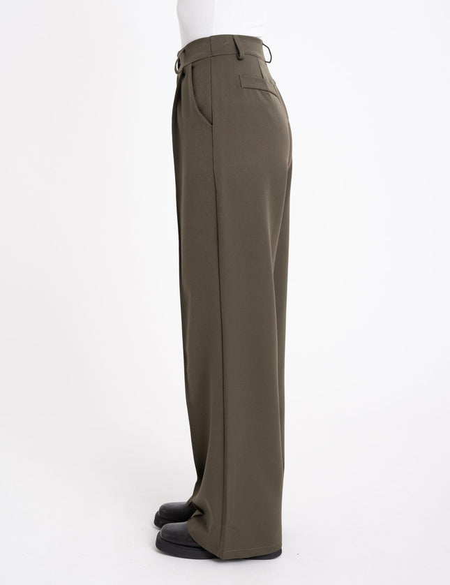 TILTIL Sanne Wide Leg Pants Army Green - Things I Like Things I Love