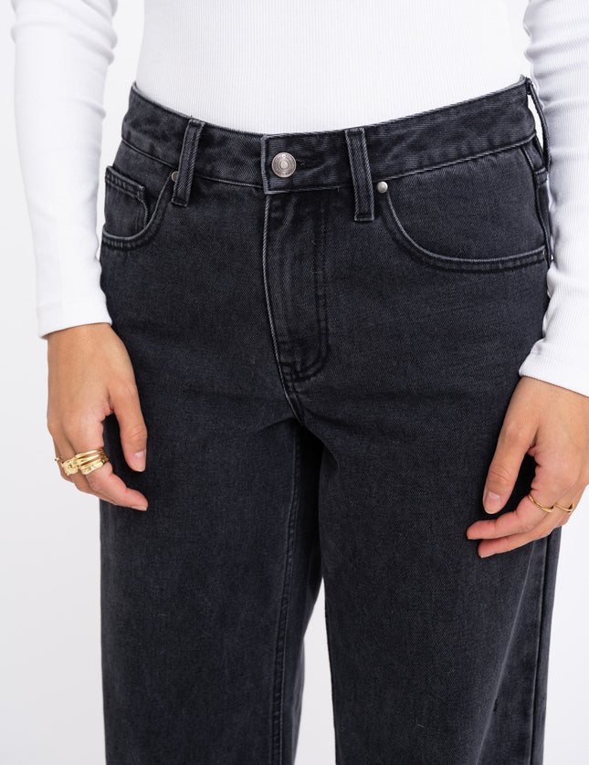 TILTIL Sanny Grey Mid Relaxed Dark Grey Jeans - Things I Like Things I Love