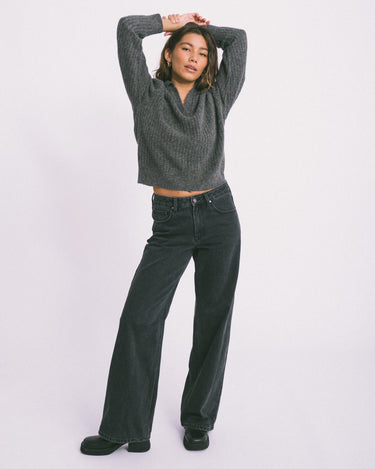 TILTIL Sanny Grey Mid Relaxed Dark Grey Jeans - Things I Like Things I Love